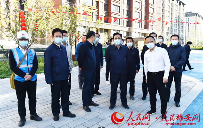 張國華調研容城縣、容西片區及千年秀林安全生產工作。劉向陽攝