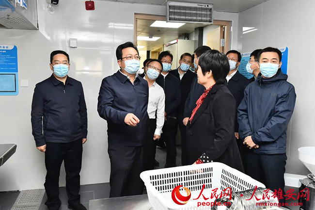 張國華調研容城縣、容西片區及千年秀林安全生產工作。劉向陽攝