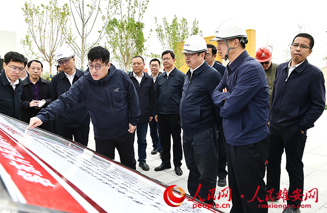 張國華調研容東片區(qū)重點項目建設情況。劉向陽攝