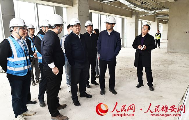 張國華調研容東片區(qū)重點項目建設情況。劉向陽攝