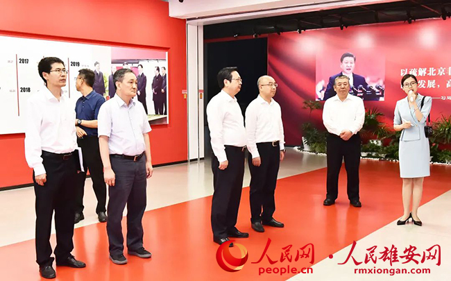 7月26日，北京市副市長于英杰一行到雄安新區調研。劉向陽攝