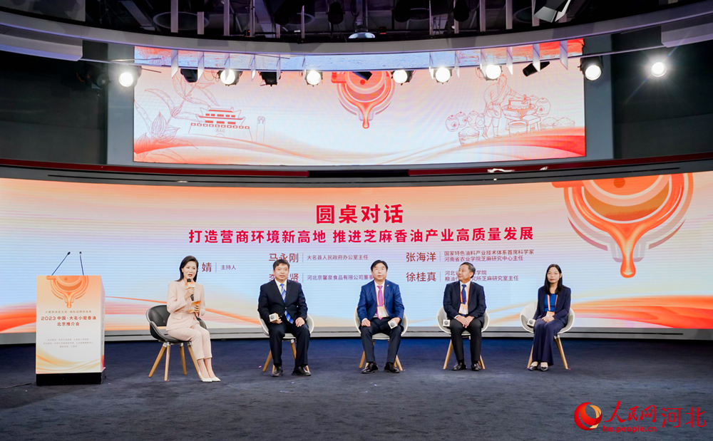 2023中國·大名香油推介會圓桌對話環節。 周博攝