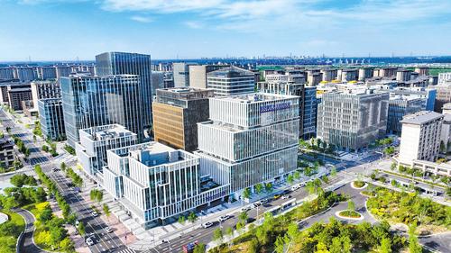 2024年6月26日，無人機拍攝的雄安新區中關村科技園。（本報資料片） 本報記者 耿 輝攝