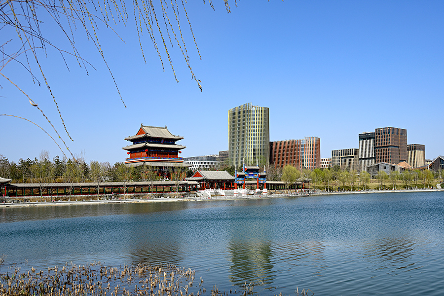 圖為金湖公園一角。胡忠攝