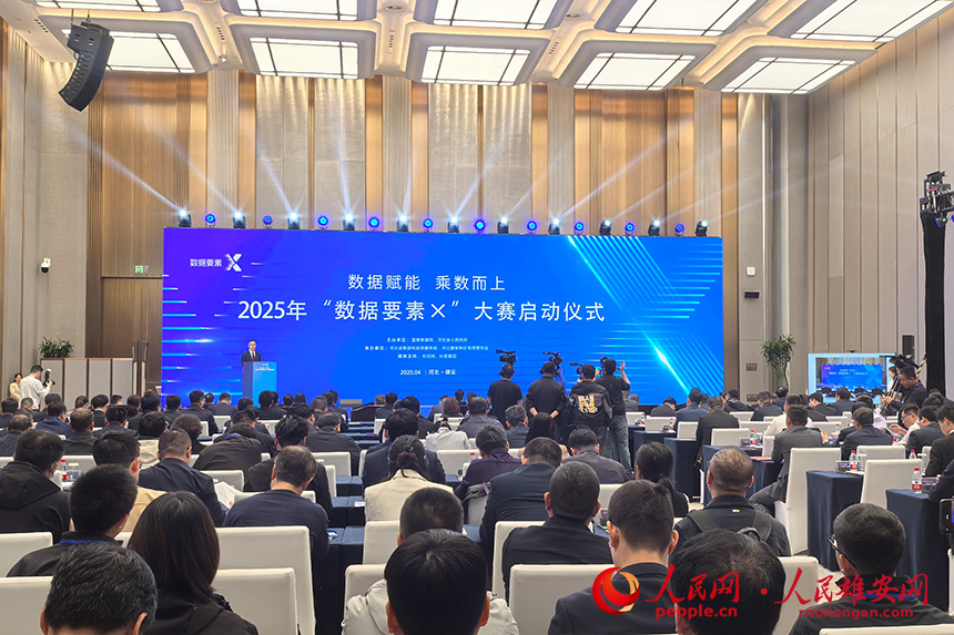 2025年“數(shù)據(jù)要素×”大賽啟動(dòng)儀式現(xiàn)場(chǎng)。人民網(wǎng)記者 王紅攝